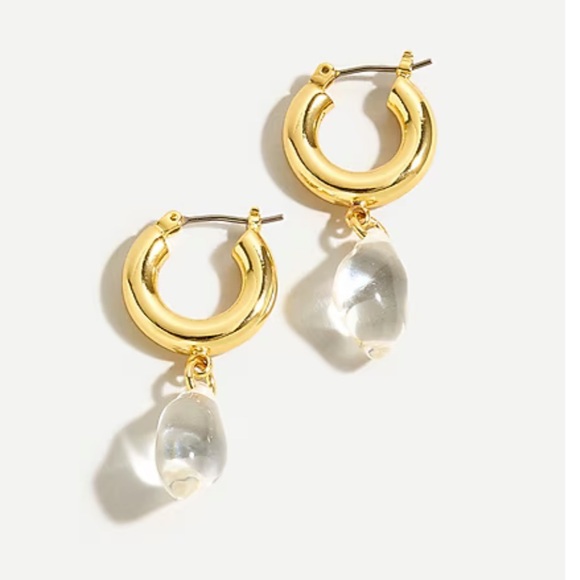 J. Crew Jewelry - J.Crew-Hoop huggie drop earrings-new